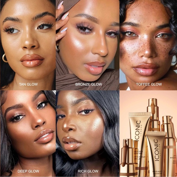 Iconic London Radiance Booster in Rich Glow a Deep Red Toned Brown Tinted Glow - Picture 4 of 9